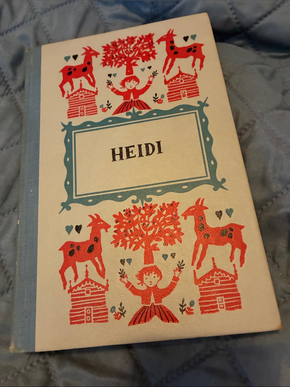 Heidi Kids Book-Inspired Journal – Cream & Red
